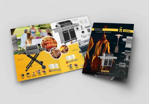 Brochure pour l’entreprise Martin et son offre de BBQ