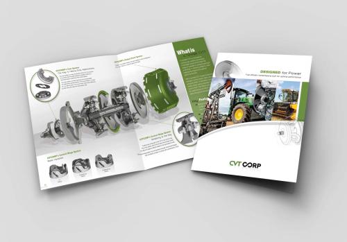 Brochure pour CVT Corp, entreprise de la haute technologie