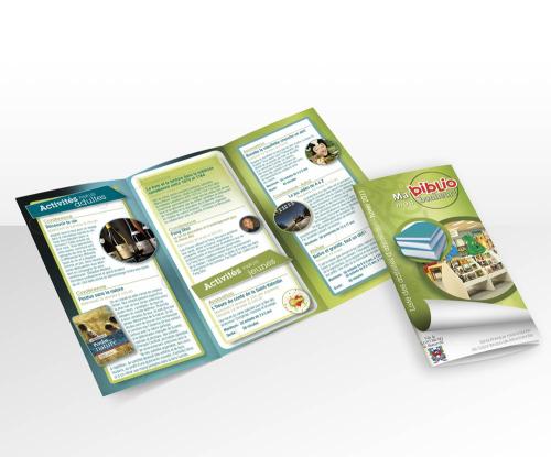 Dépliant pour la Bibliothèque de la ville de St-Bruno-de-Montarville