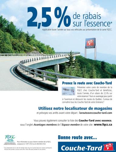 Publicité magazine CAA pour Couche-Tard