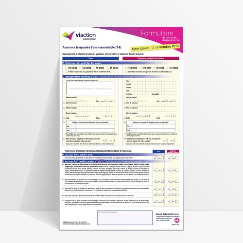 Formulaire pour la compagnie d’assurance VIACTION