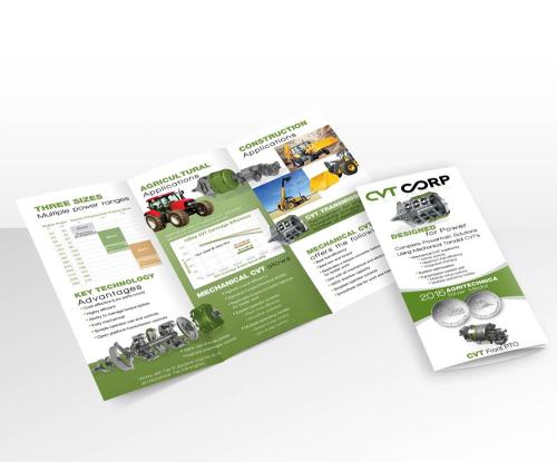Dépliant de produits chez CVT Corp, entreprise établie à Ste-Julie
