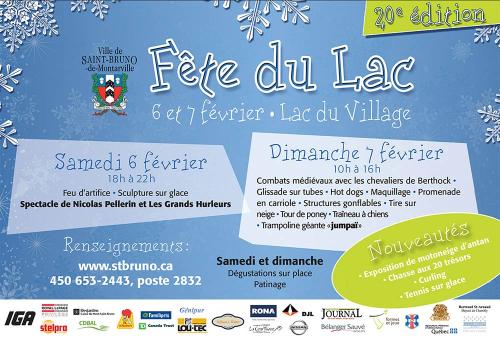 Affiche géante pour un événement dans la ville de St-Bruno-de-Montarville