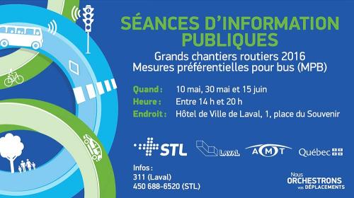 Publicité pour la Société de Transport de Laval