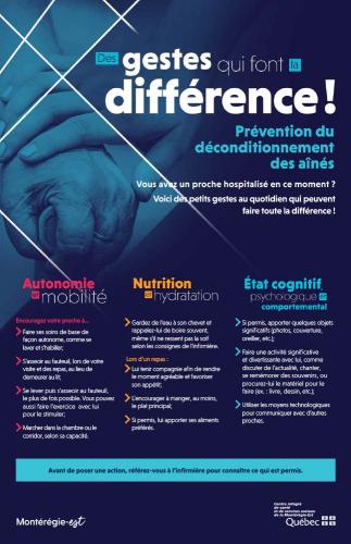 Affiche pour l’autonomie des personnes âgées au CISSS de la Montérégie-Est