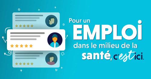 Visuel LinkedIn pour annoncer des postes à doter au CISSS de la Montérégie-Est