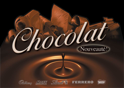 Grand présentoir de chocolat chez Couche-Tard