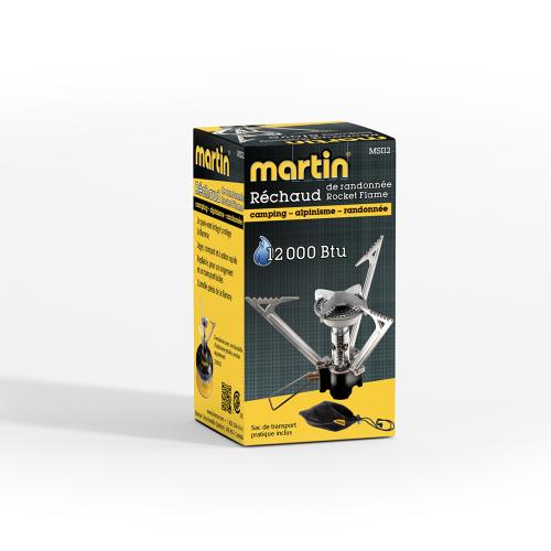 Emballage de réchaud de randonnée chez Martin