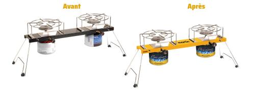 Retouche photo pour donner vie à un réchaud portatif de Martin 