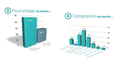 Illustration de graphiques pour la «Maison La Virevolte»