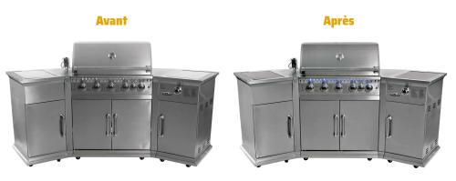 Retouche photos avant et après pour un BBQ chez Martin 